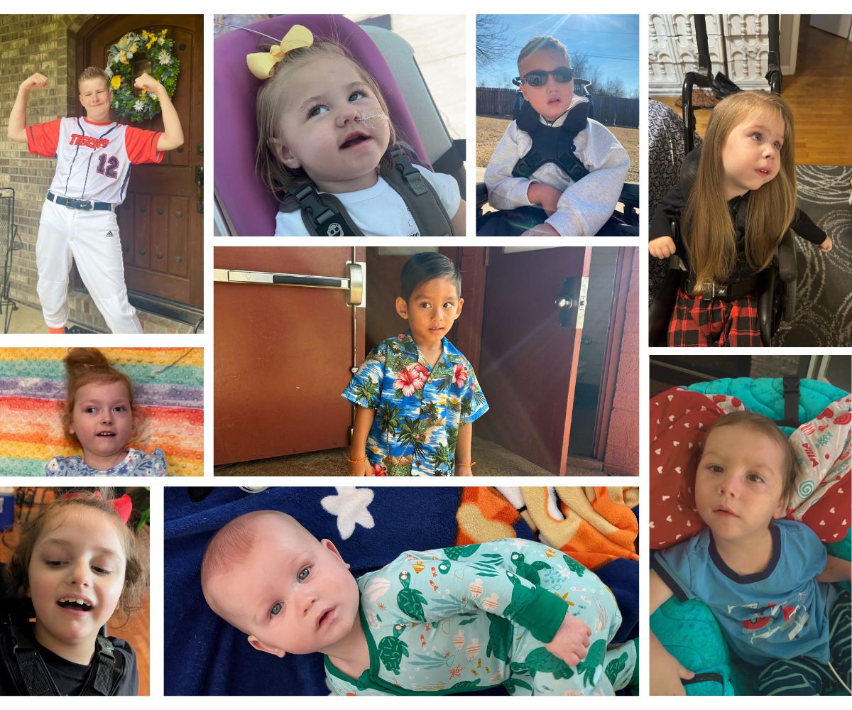Collage of children affected by NKH